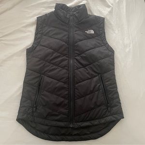 the north face women's black vest size s